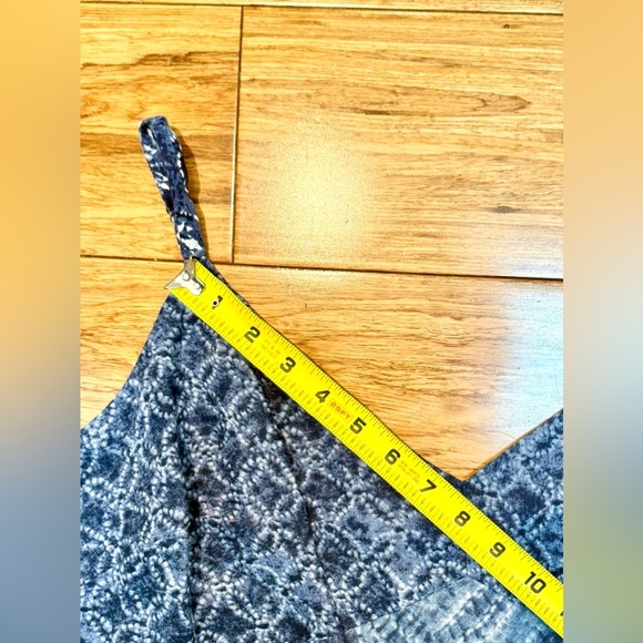 NWT Lauren Ralph Lauren Blue Patchwork-Print Linen Sleeveless Dress‎ Size 14 - Picture 12 of 13